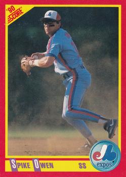 #247 Spike Owen - Montreal Expos - 1990 Score Baseball