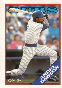 #247 Andre Dawson - Chicago Cubs - 1988 O-Pee-Chee Baseball