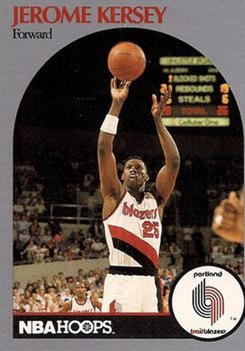 #247 Jerome Kersey - Portland Trail Blazers - 1990-91 Hoops Basketball