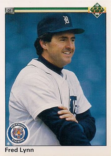 #247 Fred Lynn - Detroit Tigers - 1990 Upper Deck Baseball