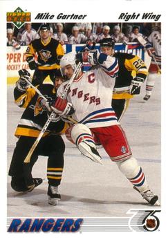 #247 Mike Gartner - New York Rangers - 1991-92 Upper Deck Hockey