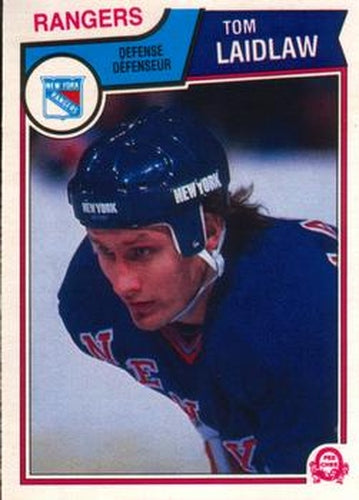 #247 Tom Laidlaw - New York Rangers - 1983-84 O-Pee-Chee Hockey