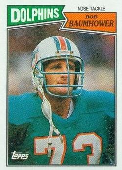 #247 Bob Baumhower - Miami Dolphins - 1987 Topps Football