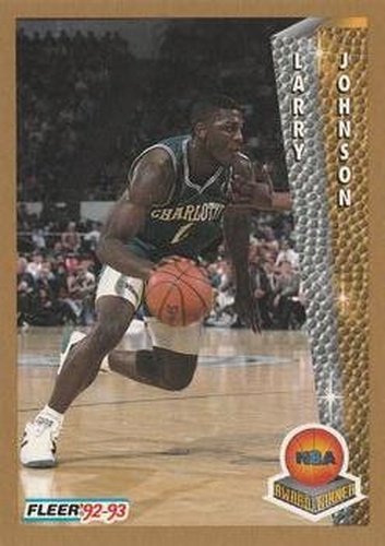 #247 Larry Johnson - Charlotte Hornets - 1992-93 Fleer Basketball