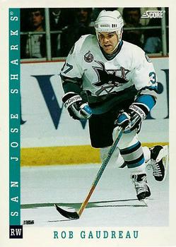 #247 Rob Gaudreau - San Jose Sharks - 1993-94 Score Canadian Hockey