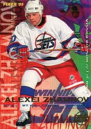 #247 Alexei Zhamnov - Winnipeg Jets - 1994-95 Fleer Hockey