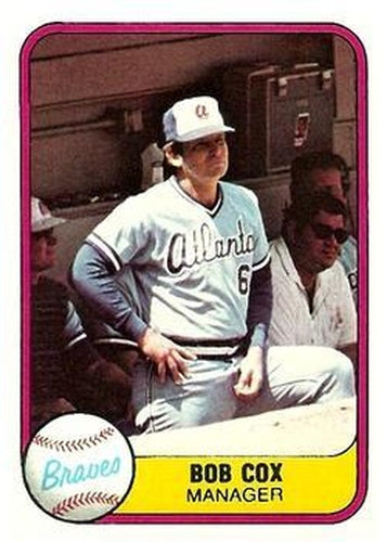 #247 Bob Cox - Atlanta Braves - 1981 Fleer Baseball