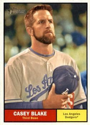 #247 Casey Blake - Los Angeles Dodgers - 2010 Topps Heritage Baseball