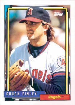 #247 Chuck Finley - California Angels - 1992 Topps Baseball