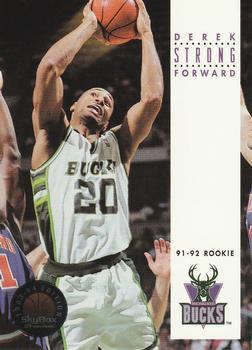 #247 Derek Strong - Milwaukee Bucks - 1993-94 SkyBox Premium Basketball