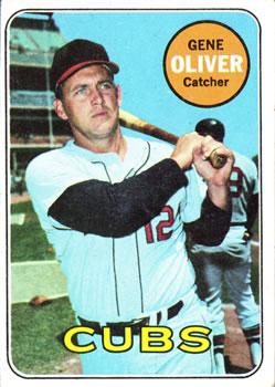 #247 Gene Oliver - Chicago Cubs - 1969 Topps Baseball