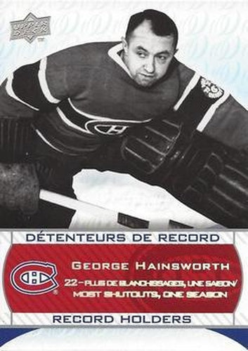 #247 George Hainsworth - Montreal Canadiens - 2008-09 Upper Deck Montreal Canadiens Centennial Hockey