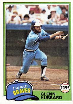 #247 Glenn Hubbard - Atlanta Braves - 1981 Topps Baseball