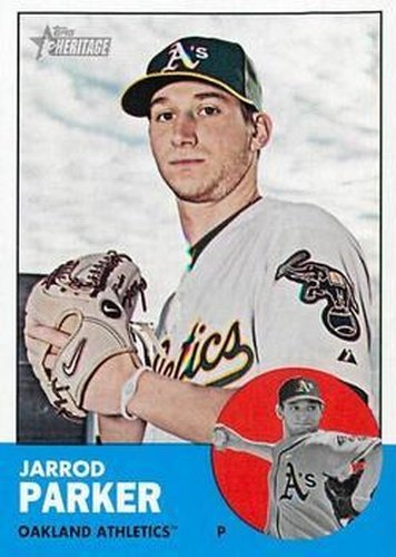 #247 Jarrod Parker - Oakland Athletics - 2012 Topps Heritage Baseball