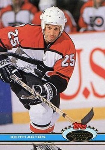 #247 Keith Acton - Philadelphia Flyers - 1991-92 Stadium Club Hockey