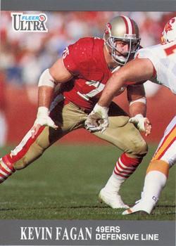 #247 Kevin Fagan - San Francisco 49ers - 1991 Ultra Football