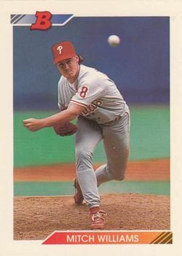 #247 Mitch Williams - Philadelphia Phillies - 1992 Bowman Baseball
