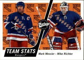 #247 Mark Messier / Mike Richter - New York Rangers - 2000-01 Upper Deck Vintage Hockey