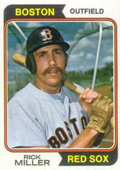 #247 Rick Miller - Boston Red Sox - 1974 Topps Baseball