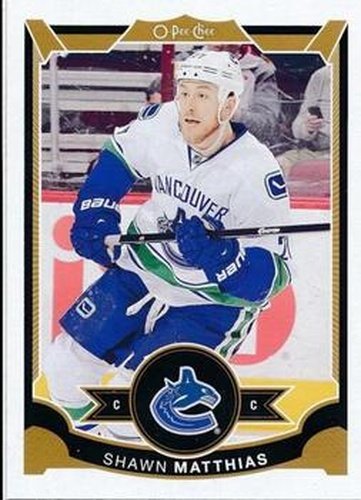 #247 Shawn Matthias - Vancouver Canucks - 2015-16 O-Pee-Chee Hockey