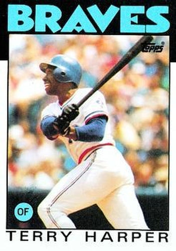 #247 Terry Harper - Atlanta Braves - 1986 Topps Baseball