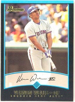 #247 Vernon Wells - Toronto Blue Jays - 2001 Bowman Baseball