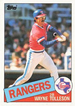 #247 Wayne Tolleson - Texas Rangers - 1985 Topps Baseball