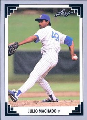 #247 Julio Machado - Milwaukee Brewers - 1991 Leaf Baseball