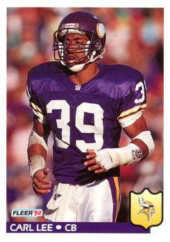#247 Carl Lee - Minnesota Vikings - 1992 Fleer Football