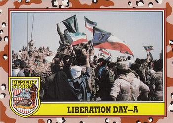 #247 Liberation Day - A - 1991 Topps Desert Storm