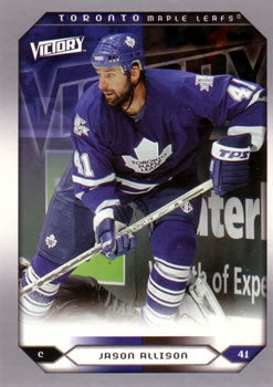 #247 Jason Allison - Toronto Maple Leafs - 2005-06 Upper Deck Victory Hockey