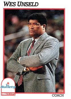 #247 Wes Unseld - Washington Bullets - 1991-92 Hoops Basketball