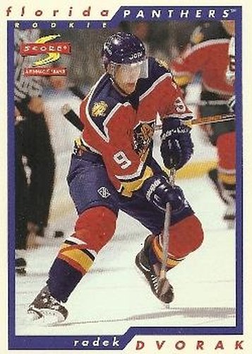 #247 Radek Dvorak - Florida Panthers - 1996-97 Score Hockey