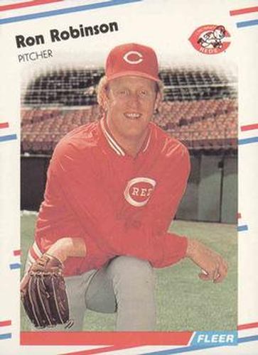 #247 Ron Robinson - Cincinnati Reds - 1988 Fleer Baseball