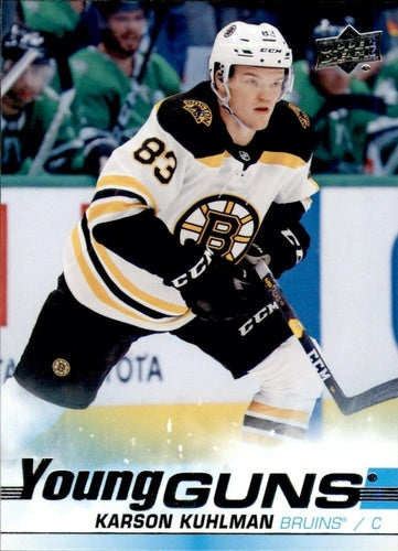 #248 Karson Kuhlman - Boston Bruins - 2019-20 Upper Deck Hockey