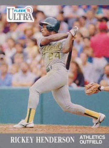 #248 Rickey Henderson - Oakland Athletics - 1991 Ultra Baseball