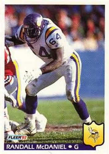 #248 Randall McDaniel - Minnesota Vikings - 1992 Fleer Football