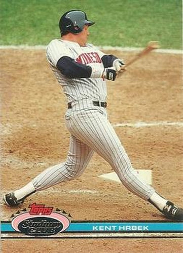 #248 Kent Hrbek - Minnesota Twins - 1991 Stadium Club Baseball