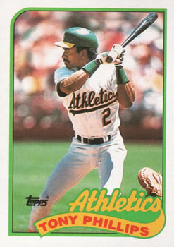 #248 Tony Phillips - Oakland Athletics - 1989 Topps Baseball