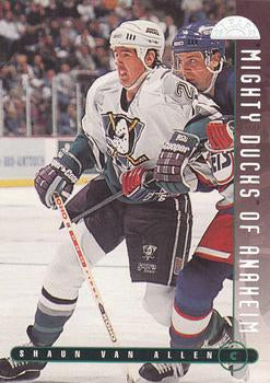 #248 Shaun Van Allen - Anaheim Mighty Ducks - 1995-96 Leaf Hockey
