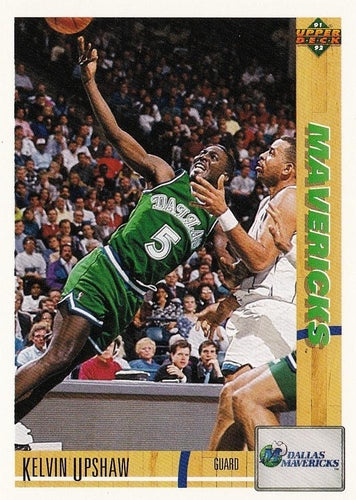 #248 Kelvin Upshaw - Dallas Mavericks - 1991-92 Upper Deck Basketball