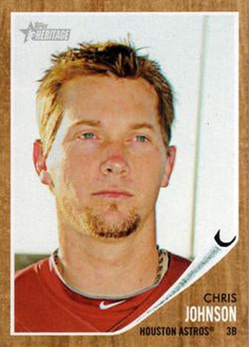 #248 Chris Johnson - Houston Astros - 2011 Topps Heritage Baseball