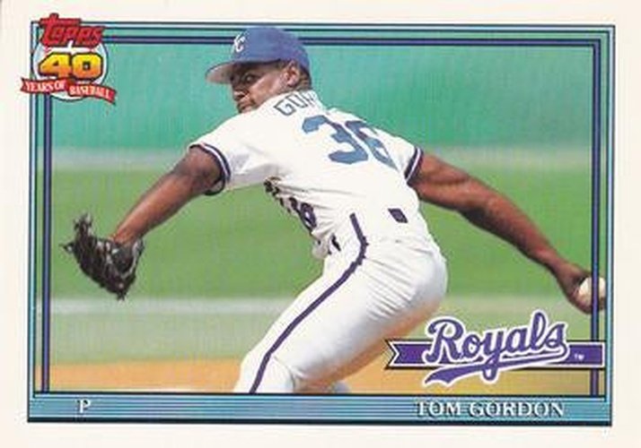 #248 Tom Gordon - Kansas City Royals - 1991 O-Pee-Chee Baseball