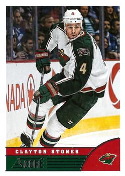 #248 Clayton Stoner - Minnesota Wild - 2013-14 Score Hockey
