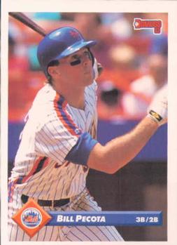 #248 Bill Pecota - New York Mets - 1993 Donruss Baseball