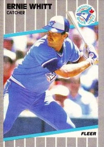 #248 Ernie Whitt - Toronto Blue Jays - 1989 Fleer Baseball