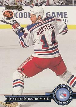 #248 Mattias Norstrom - New York Rangers - 1995-96 Donruss Hockey
