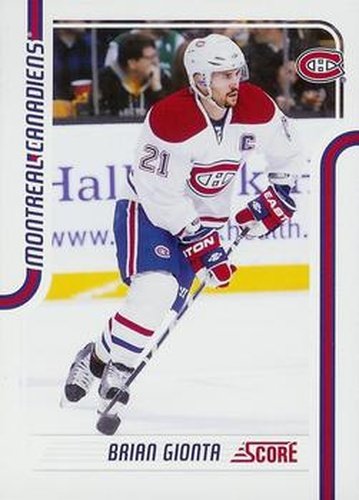 #248 Brian Gionta - Montreal Canadiens - 2011-12 Score Hockey