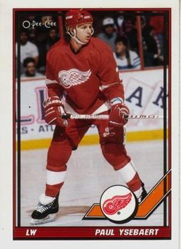 #248 Paul Ysebaert - Detroit Red Wings - 1991-92 O-Pee-Chee Hockey