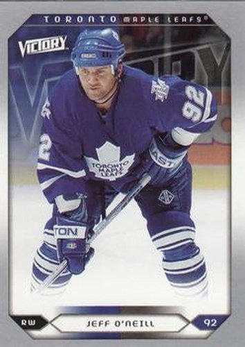 #248 Jeff O'Neill - Toronto Maple Leafs - 2005-06 Upper Deck Victory Hockey